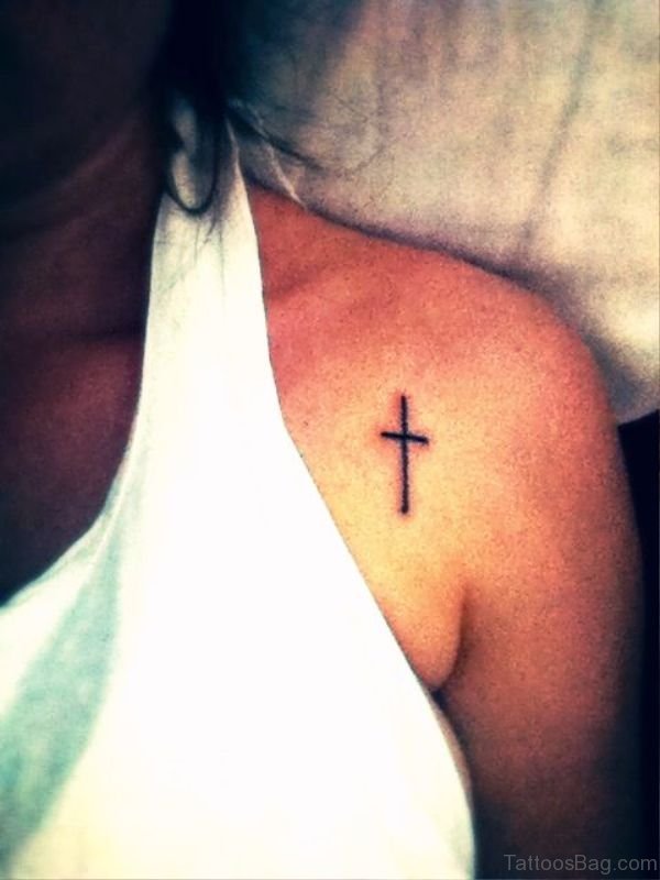 Simple Cross Tattoo 
