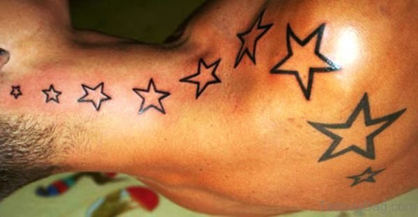 Simple Stars Tattoo Design