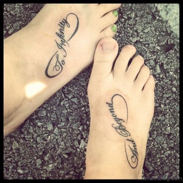 Sister Tattoo On Foot