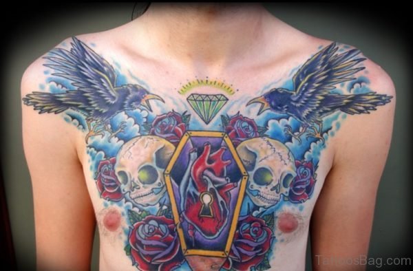 Skull And Diamond Tattoo