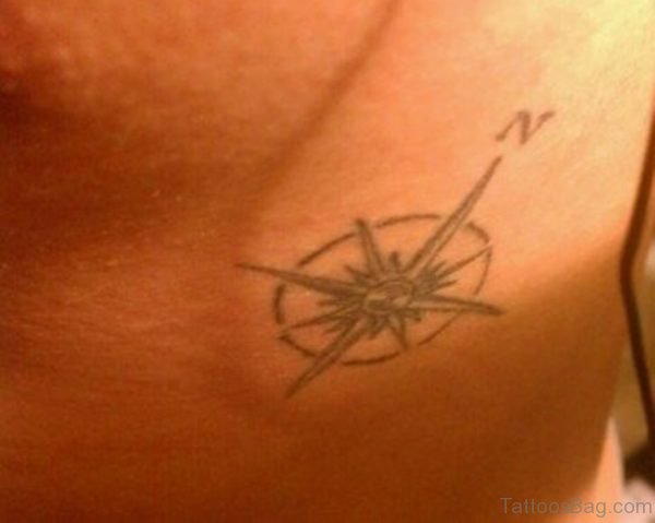 Small Compass Tattoo