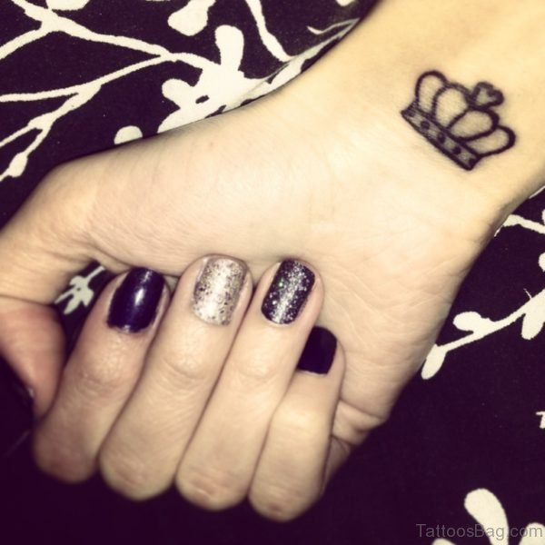 Small Crown Tattoo On Wrist