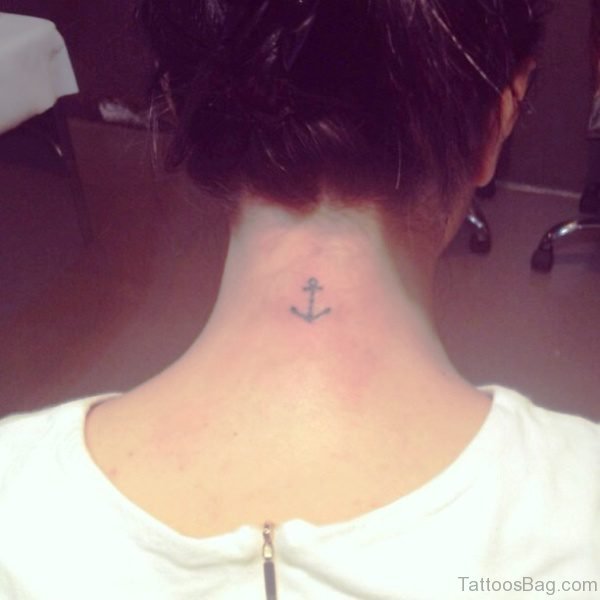 Small Love Anchor Tattoo