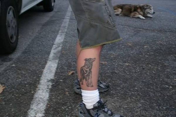 Small Wolf Tattoo