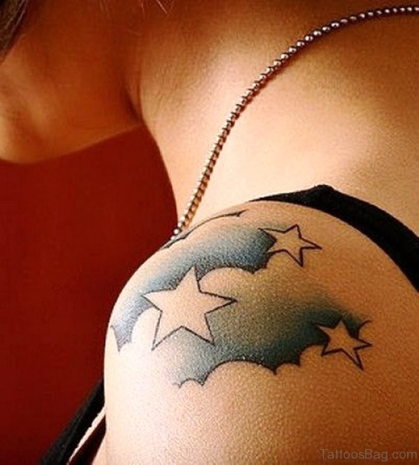 Star Shoulder Tattoo Design