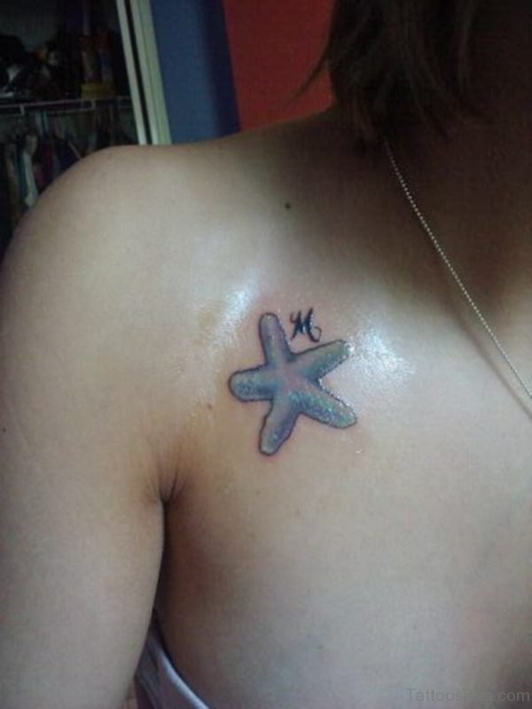 Starfish Tattoo Design On Chest