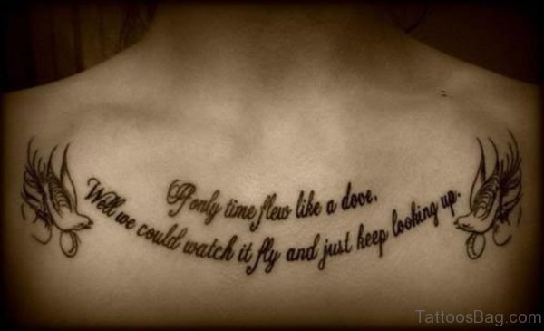 Stunning Wording Tattoo