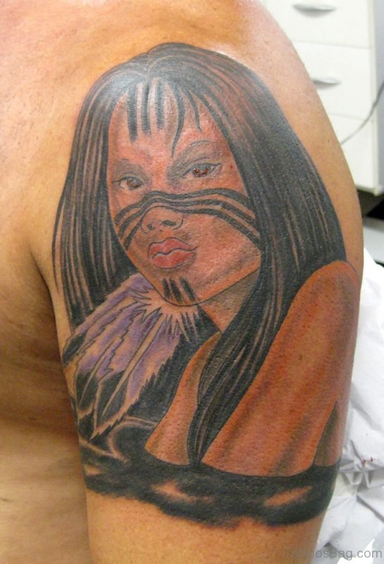 Stunning American Woman Tattoo