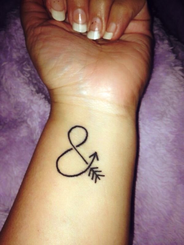 Stunning Ampersand Wrist Tattoo