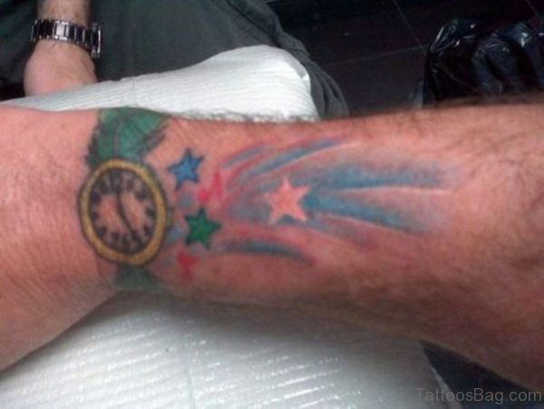 Stunning Clock Tattoo Design