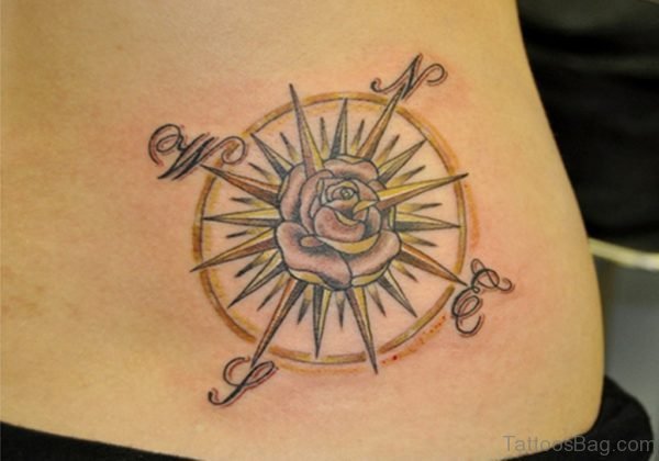Stunning Compass Rose Tattoo