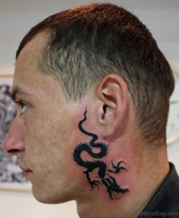 Stunning Dragon Tribal Tattoo