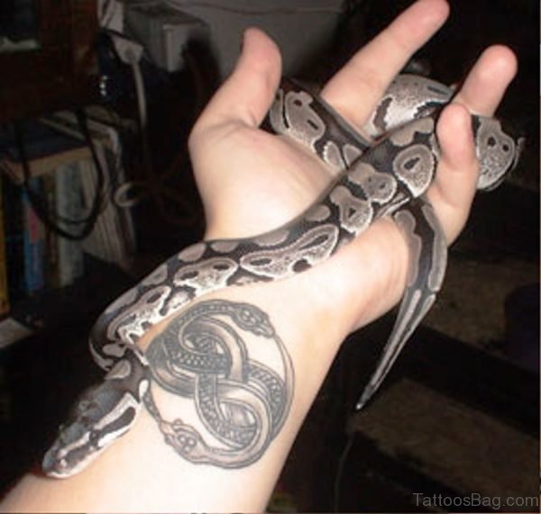 Stunning Snake Wrist Tattoo