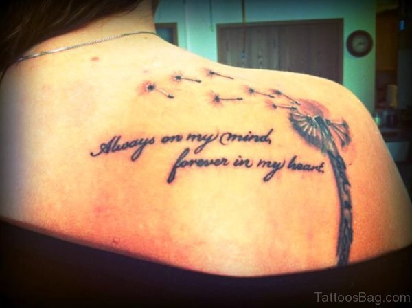 Stupendous Dandelion Tattoo Design