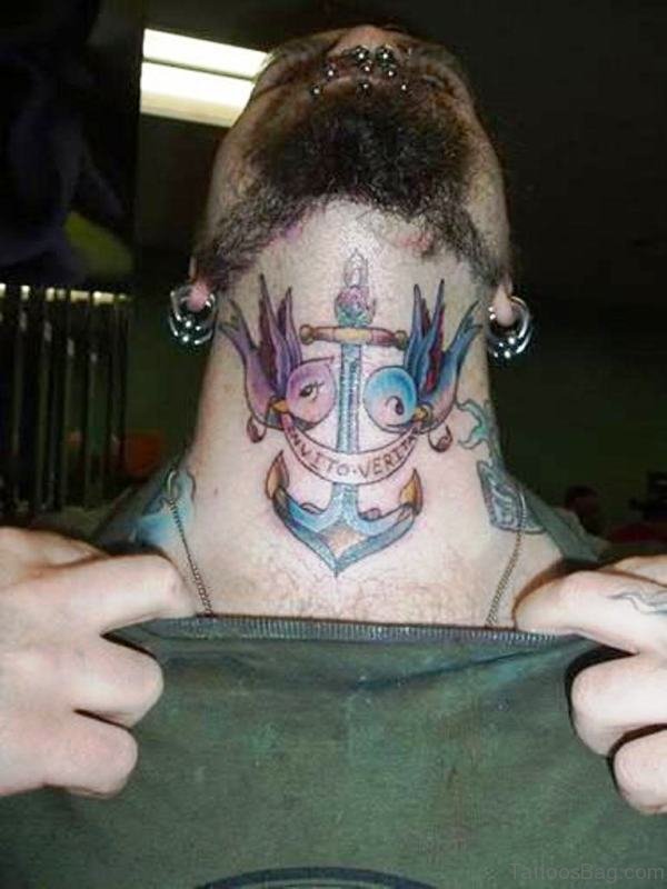 Stylish Anchor Tattoo
