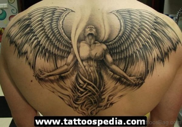 Stylish Angel Tattoo