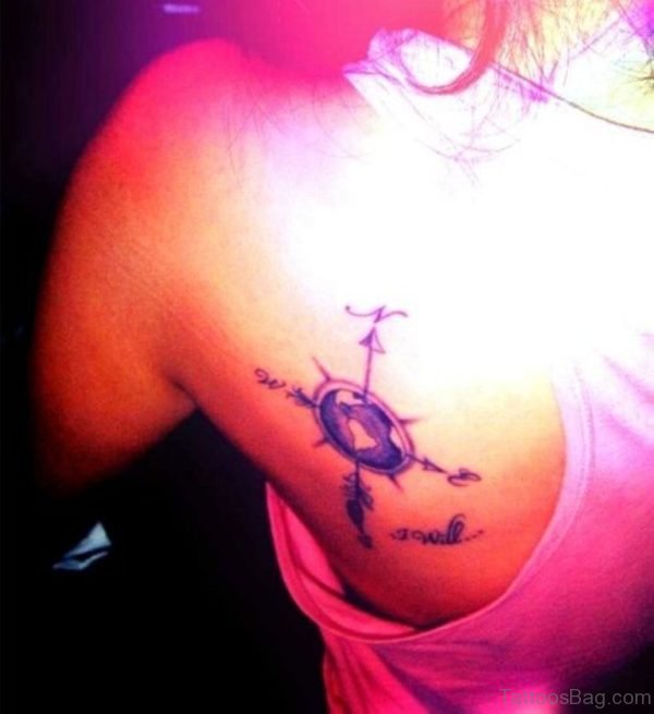 Stylish Compass Tattoo