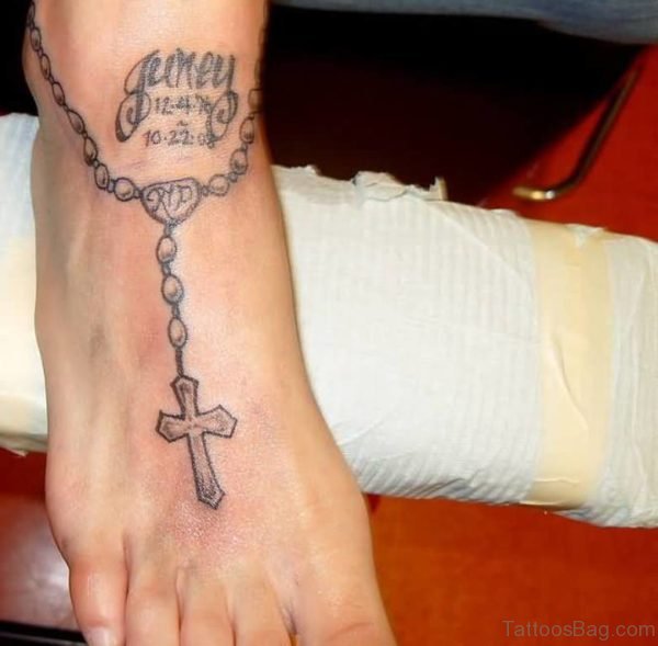 Stylish Cross Tattoo Design