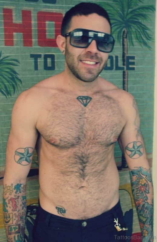 Stylish Diamond Tattoo Design