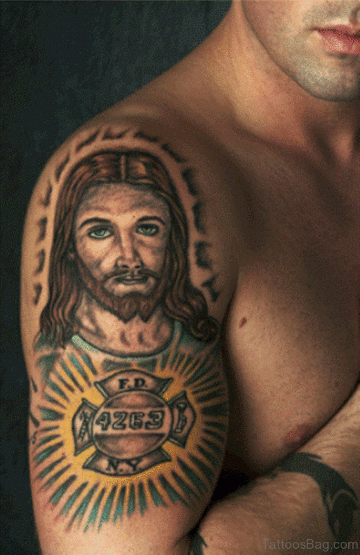 Stylish Jesus Tattoo