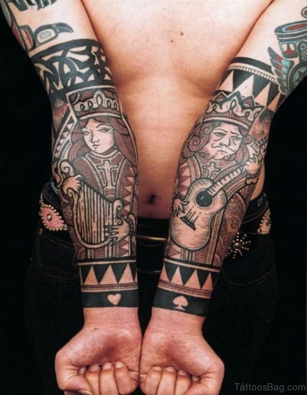 Stylish King And Queen TAttoo