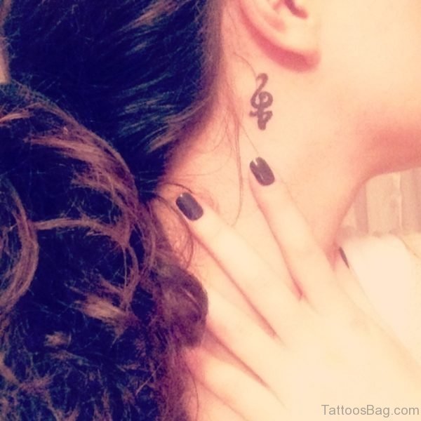 Stylish Music Tattoo Design