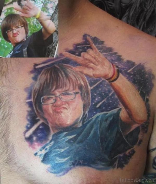 Stylish Portrait Tattoo