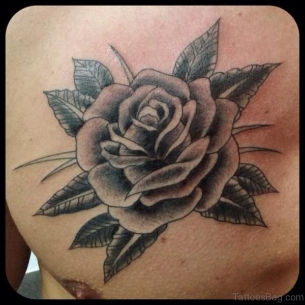 Stylish Rose Tattoo