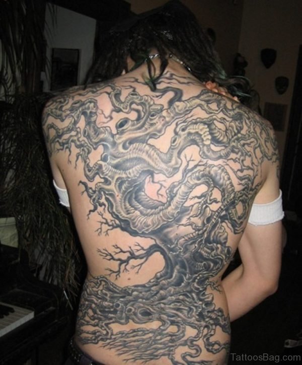 Stylish Tree Tattoo