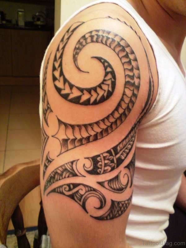 Stylish Tribal Maori Tattoo