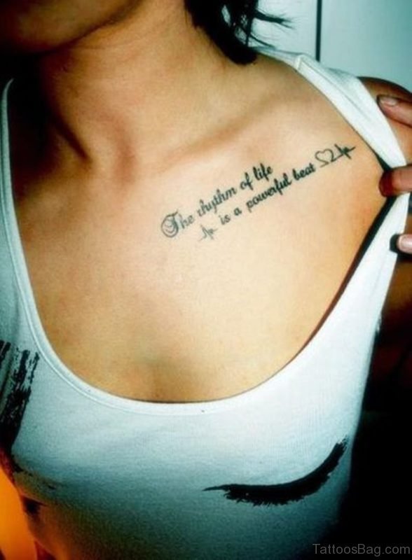 Stylish Wording Tattoo Design
