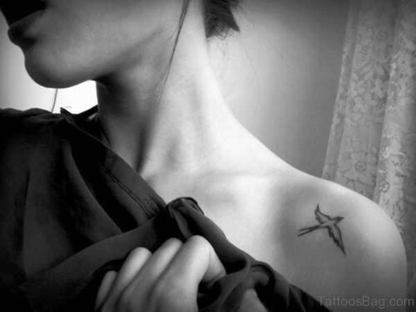 Sweet Bird Tattoo On Shoulder