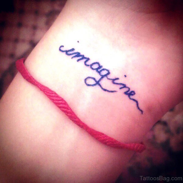 Sweet Blue Imagine Tattoo