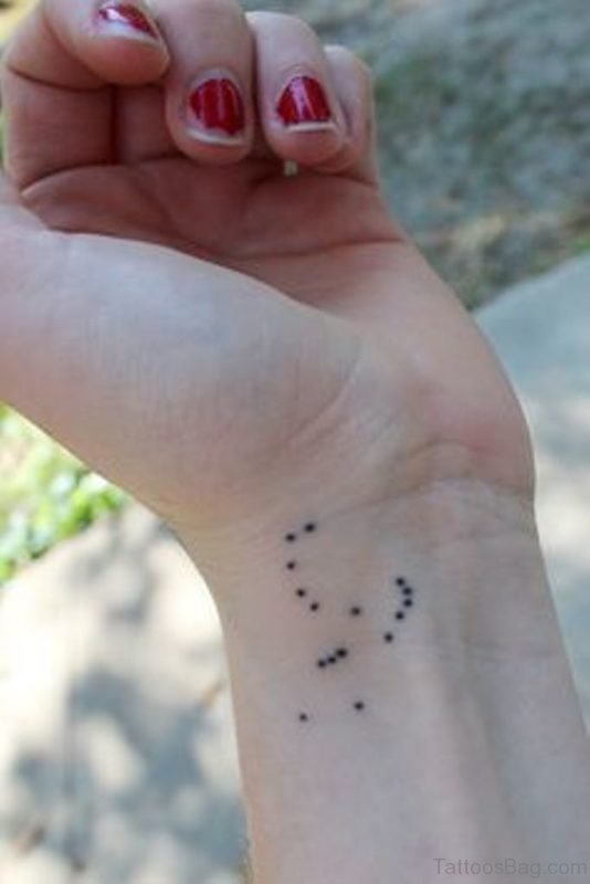 Sweet Constellation Tattoo On Wrist