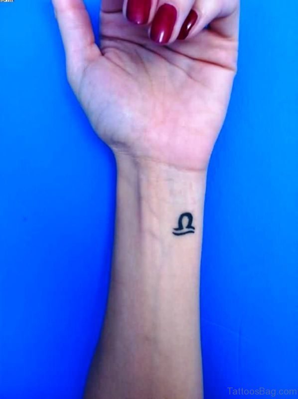 Sweet Libra Tattoo On Wrist