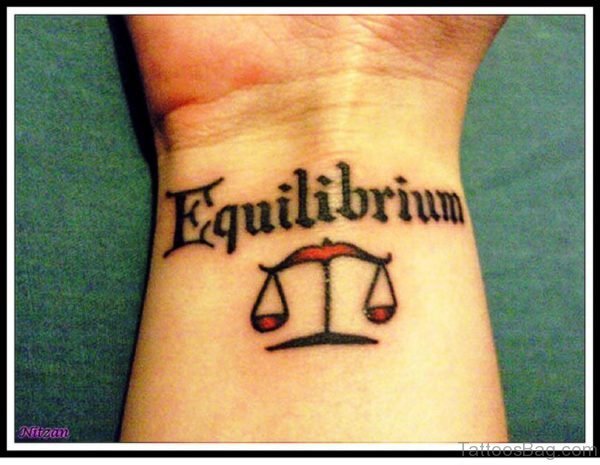 Sweet Libra Wrist Tattoo