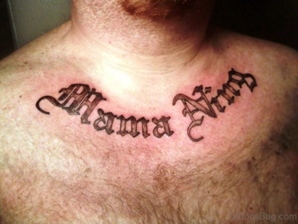Sweet Name Letter Tattoo On Neckltrs382