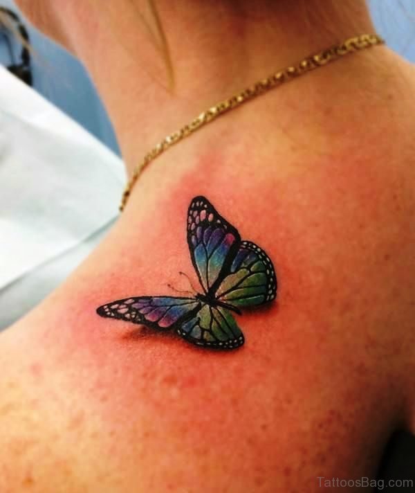 Sweet Realistic Tattoo On Shoulder