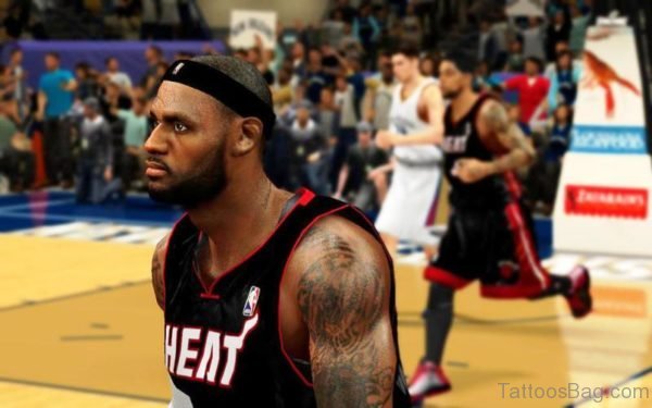 Sweet Shoulder Tattoo Of Lebron James