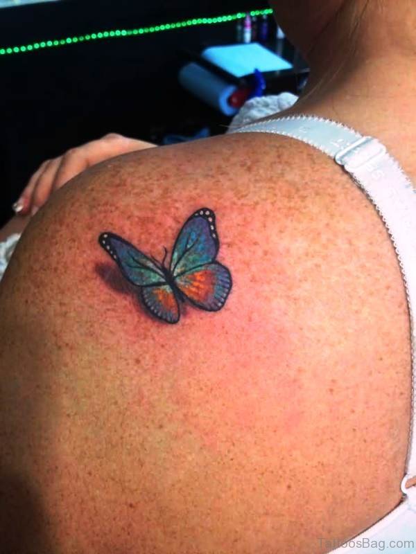 Sweet Small Butterfly Tattoo