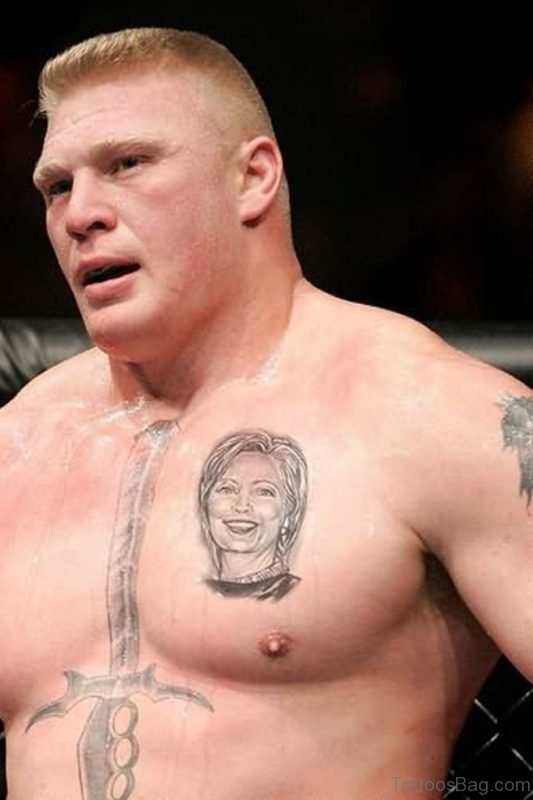 Sword And Celebrity Portrait Tattoo
