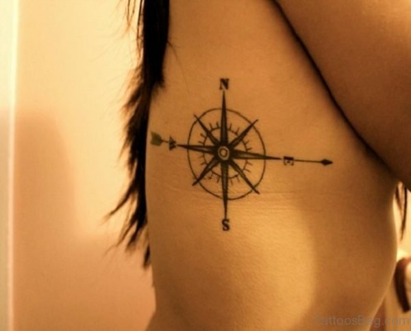 Sylish Compass Tattoo