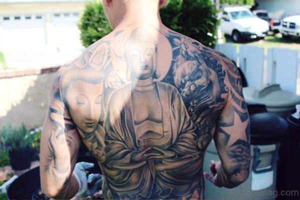 Terrific Buddha Tattoo Design 1