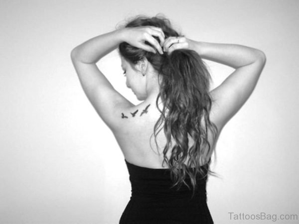 Three Birds Shoulder Tattoo