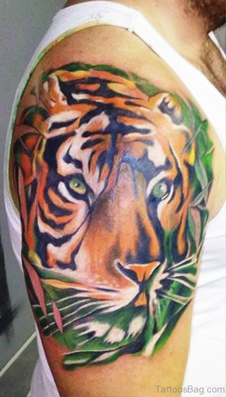 Tiger Shoulder Tattoo