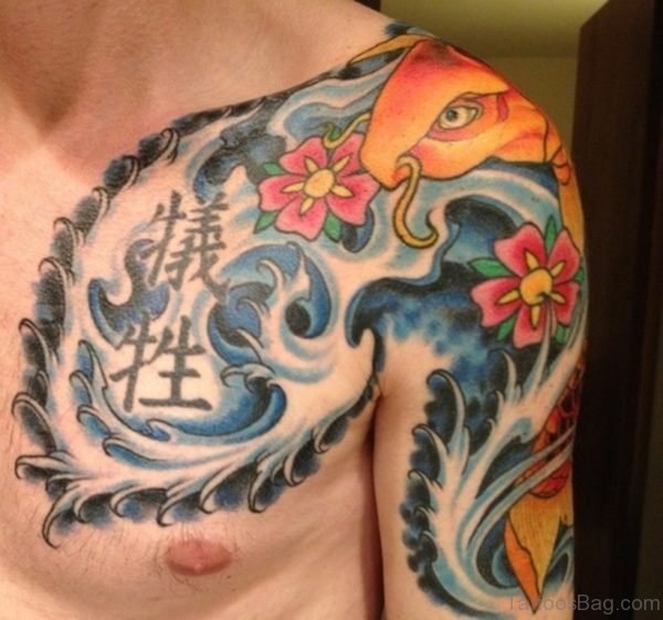 Traditional Japanese koi Fish Tattoo