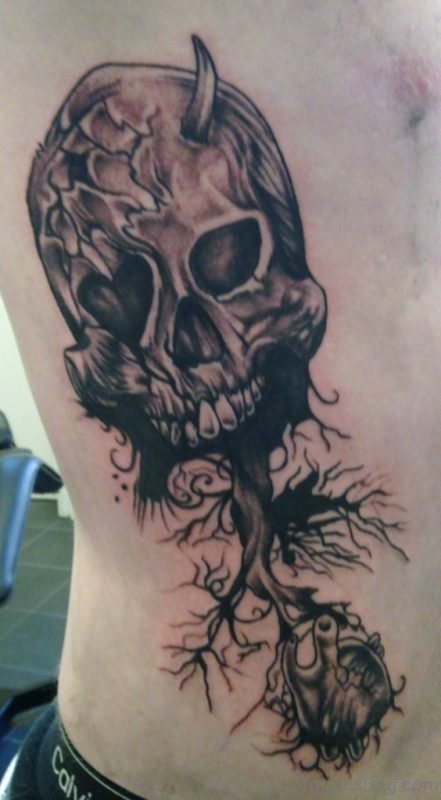 Tree And Skull Tattoo