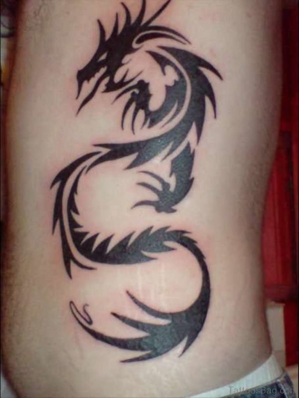 Tribal Dragon Tattoo