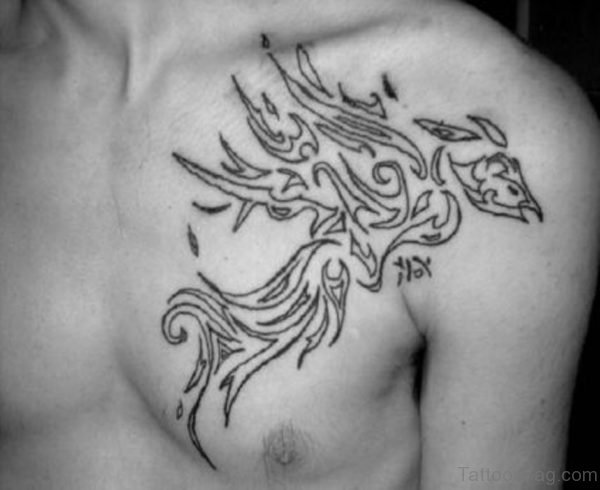 Tribal Phoenix Tattoo Design