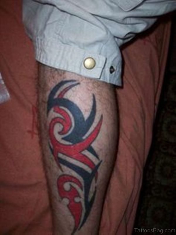 Tribal Tattoo Design for Leg